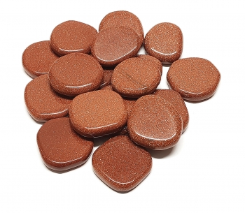 Goldfluss (synthetisch)�Scheibensteine / Taschensteine - ca. 500 gr.