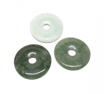 3er Set 40 mm Jade ( Jadeit ) Donut - Anhnger