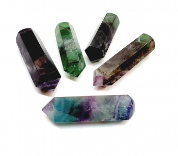 Fluorit - Massagestab Hexagonal aus China ca. 15/20 x 65/80 mm