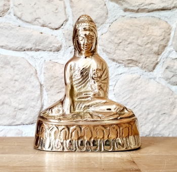 Buddha - Statue mittel aus Bronze (Modell 2) ca. 115 x 90 x 50 mm