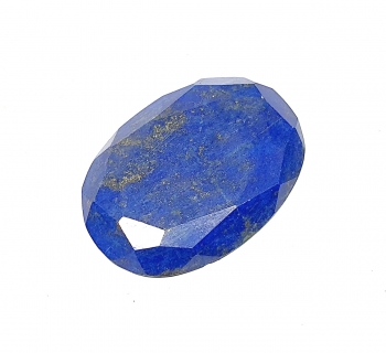 Lapislazuli oval facettiert ca. 42 x 29 mm