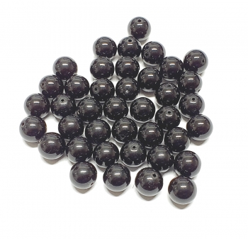 ObsidianKugelstrang (40 Perlen einzeln - nicht aufgereiht) ca. 10mm / ca. 40 cm