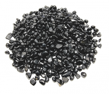 Schrl / schwarzer Turmalin Mini Chips Trommelsteine ca. 1000 gr. / ca. 6 - 10 mm
