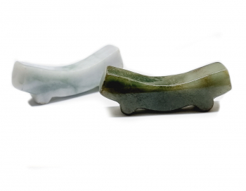 Stbchenablage aus Jade ( Jadeit ) ca. 55 mm