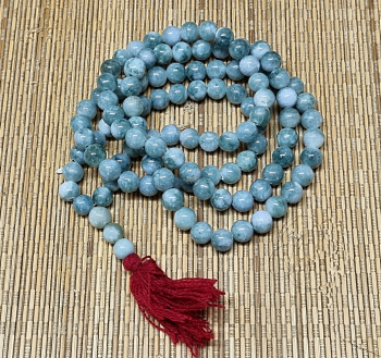 groe Mala aus Jade ( Jadeit ) 108 Perlen ca. 10-12 mm ca. 110 -130 cm