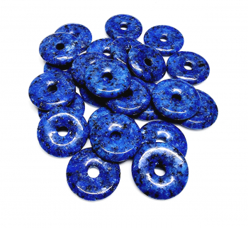 3er Set 30 mm Lapislazuli ( behandelt ) DonutAnhnger