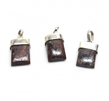 Boulder - Opal�Stift Anh�nger�in 925 Silber ca. 25-30 mm