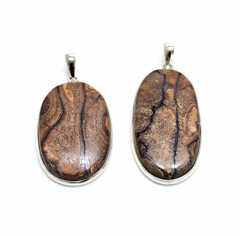 Boulder - Opal Anh�nger�in 925 Silber gefasst ca. 55-60 mm