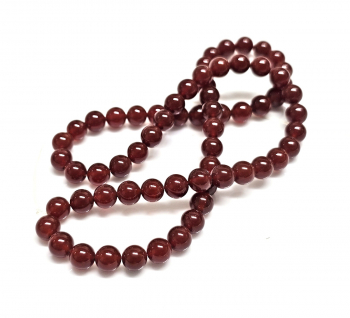 Carneol�Kugelstrang ca. 6 mm / ca. 40 cm