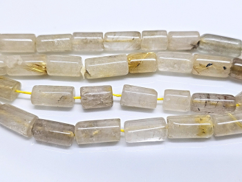 Rutilquarz Kettenstrang Walze ca. 6-7 x 12-16 mm / ca. 40 cm