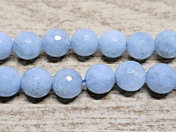 Aquamarin Kettenstrang Kugel facettiert ca. 11 mm / ca. 40 cm