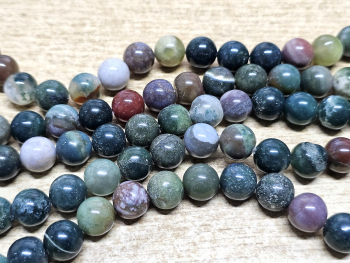 indischer Achat�Kettenstrang Kugel ca. 12 mm / ca. 40 cm