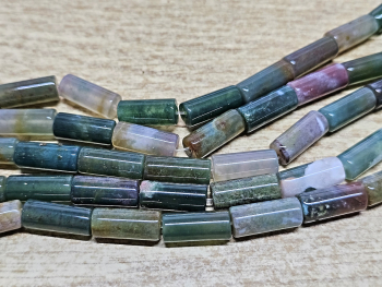 indischer Achat�Kettenstrang R�hre ca. 18 x 8 mm / ca. 40 cm