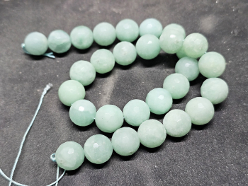Amazonit Kettenstrang Kugel facettiert ca. 13-14 mm / ca. 40 cm