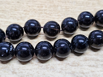 Rauchquarz Kettenstrang Kugel ca. 16 mm / ca. 40 cm