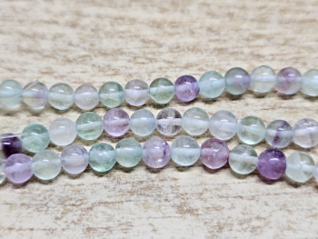 Fluorit Kettenstrang Kugel ca. 6 mm / ca. 40 cm