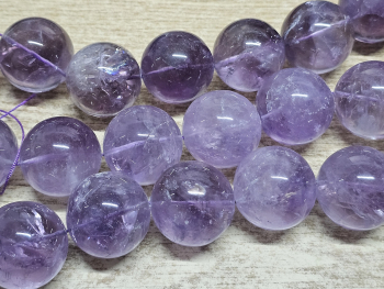 Amethyst Kettenstrang Kugel ca. 30 mm / ca. 40 cm