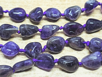 Amethyst Kettenstrang Nugget ca. 10-15 mm / ca. 40 cm