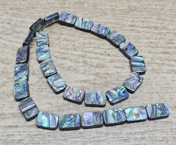 Abalone Kettenstrang Rechteck ca. 15 x 10 mm / ca. 40 cm