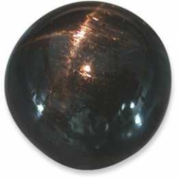 Sterndiopsid rund Cabochon Schwarz - ca. 8,5 - 9,5 mm