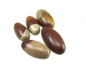 10er Set Shiva Lingam aus Indien ca. 20 bis 35 mm