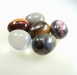 Edelstein - Eier ca. 38 x 50 mm