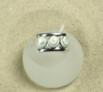 Operculum - Fingerring in 925 Silber ca. 9,5 mm breit