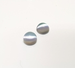 4 x Mondstein Katzenauge ( beschichtet ) rund Cabochon  ca. 6 mm / ca. 4 ct. Gesamtgewicht