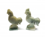 Huhn - Tiergravur aus Jade ( Jadeit ) ca. 55 x 30 mm