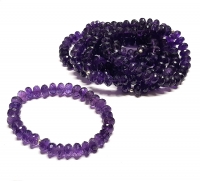 TOP ANGEBOT - facettiertes Amethyst Armband ca. 9-10 mm / 19 cm