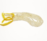 Beryllstrang gelb ( Goldberyll ) facettiert ca. 3,5 mm / ca. 38 cm