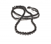 Diamant - Strang schwarz facettiert ca. 2 - 4,3 mm verlaufend / ca. 38 cm35,5 Carat - Einzelstck