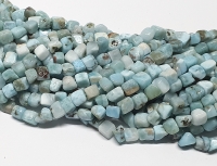 Larimar Nuggetstrang ca. 6 mm / ca. 40 cm