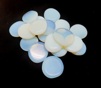 Opalglas (synthetisch) Scheibensteine / Taschensteine - ca. 500 gr.