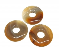 3er Set 50 mm Achat naturDonutAnhnger