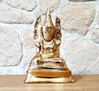 Buddha - Statue mittel aus Bronze (Modell 4) ca. 135 x 90 x 50 mm