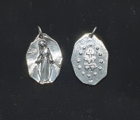 Maria Anhänger aus 925 Silber ca. 28 x 17 mm