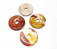 3er Set 40 mm Mookait Donut Anhänger