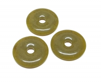 3er Set 40 mm Olivjade Donut Anhnger