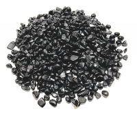 Schörl / schwarzer Turmalin Mini Chips Trommelsteine ca. 1000 gr. / ca. 6 - 10 mm