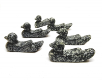 2er Set Ente für Essstäbchen aus Granit ca. 65 x 33 mm