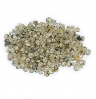 35 Gramm Prehnit Button Perlen ca. 3 bis 6 mm / ca. 300 bis 360 st.