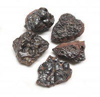 5 Stück Hematit Rohsteine aus Marokko 90-290 gr. je Stück / ca. 40-70 mm