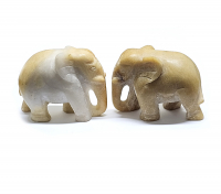 Elefant XXL aus Jaspis in A/B Qualität ca. 100 x 80 mm / ca. 550-700 gr.