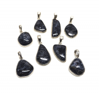 Pietersit Anhnger Freiform in 925 Silber ca. 28-40 mm / ca. 3-5 Gramm