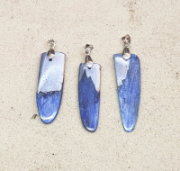 Disthen Anhnger gefasst ca. 30 bis 45 mm