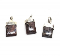 Boulder - Opal�Stift Anh�nger�in 925 Silber ca. 25-30 mm