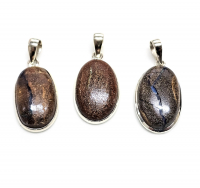 Boulder - Opal Anh�nger�in 925 Silber gefasst ca. 35-40 mm