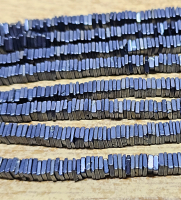 Spinell schwarz mit Silber bedampft�Scheibenstrang ca.�5�mm / ca. 40 cm