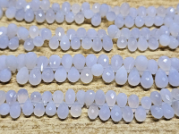 Chalcedon Kettenstrang Pampel facettiert ca. 5/6 x 8/10�mm / ca. 40 cm